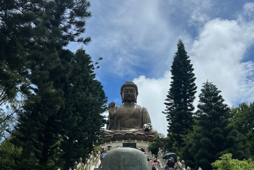 Hong Kong Macau itinerary Ngong Ping 360 cable car and Tian Tan Buddha statue Lantau Island